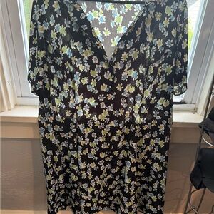 ASOS Curve Collared button up mini dress